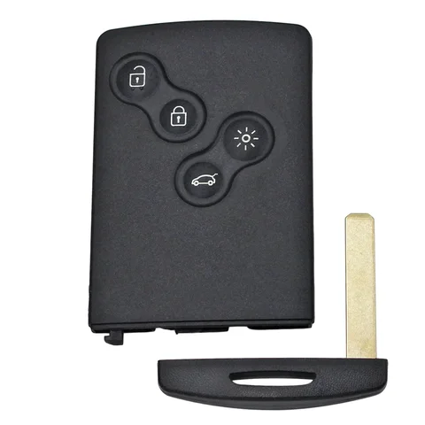 Дистанционный ключ YOUBBA с 4 кнопками, брелок для автомобильного дистанционного управления для Renault Koleos ID46, чип PCF7941, 433 МГц, FSK карта