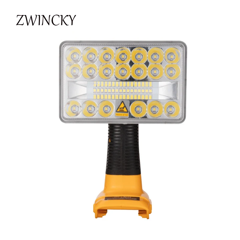 

ZWINCKY For dewalt 9W tool light indoor and outdoor light Led light work light For DEWALT 18V lithium ion battery DCB201 DCB200