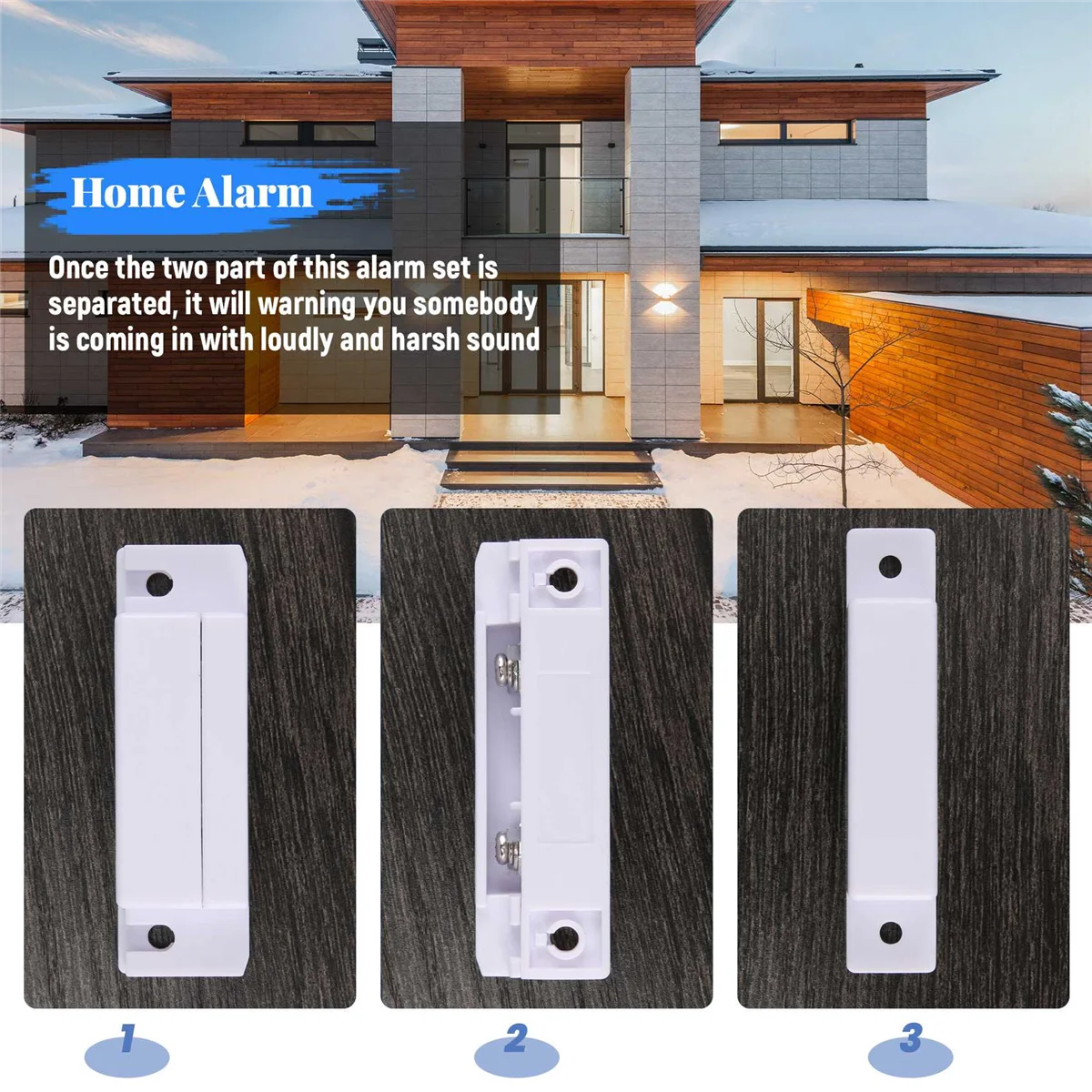 Магнитный датчик домашняя дверь окно вход предупреждающий переключатель