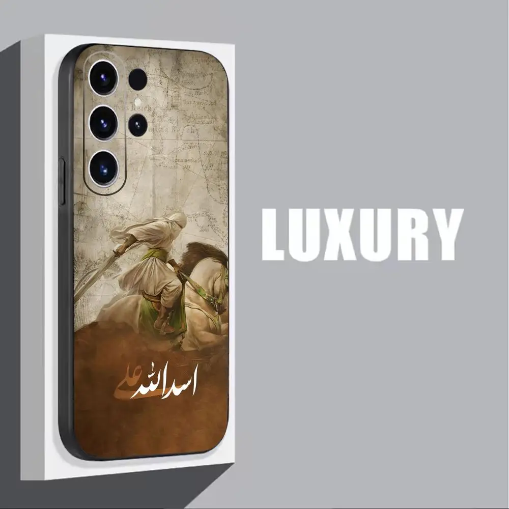 Фото Чехол для телефона «Имам Хусейн Шиа Али» для Samsung Galaxy S26 S25 S24 S23 S22 S21 Plus Ultra Note20, мягкий, черный №2
