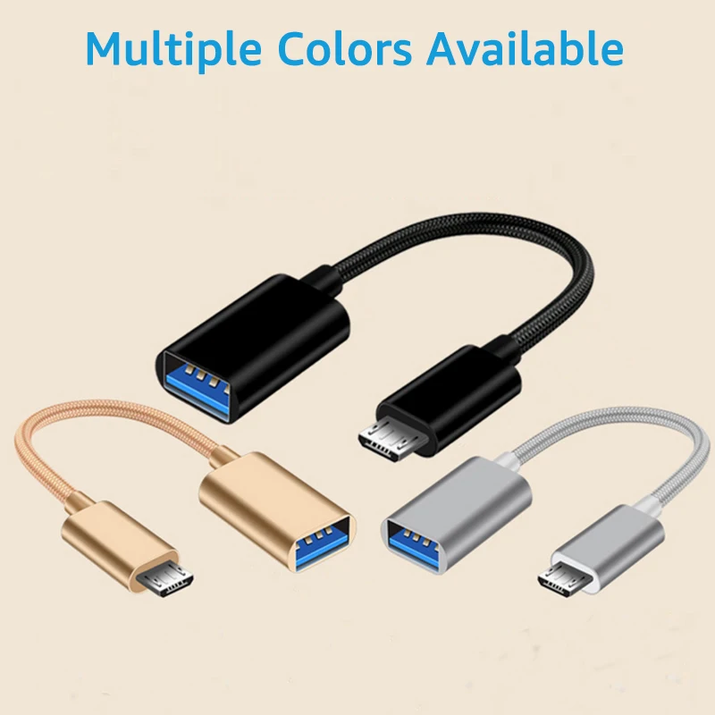 Micro USB OTG Adapter Micro USB Male To USB 2.0 Female Cable Adapter For Samsung Huawei Xiaomi Android Phone USB Flash Drive images - 6