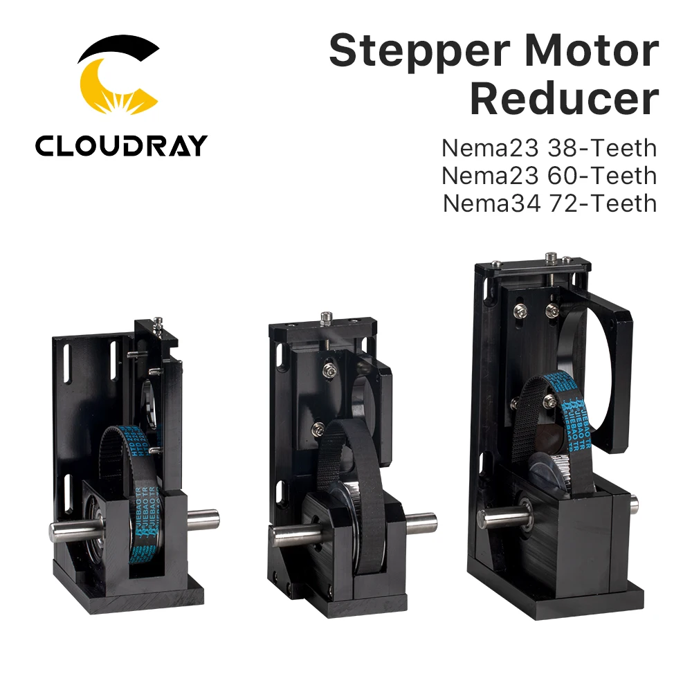 Cloudray Stepper Motor Reducer Nema23 38-Teeth/ Nema23 60-Teeth/ Nema34 72-Teeth for CO2 Laser Cutting and Engraving Machine