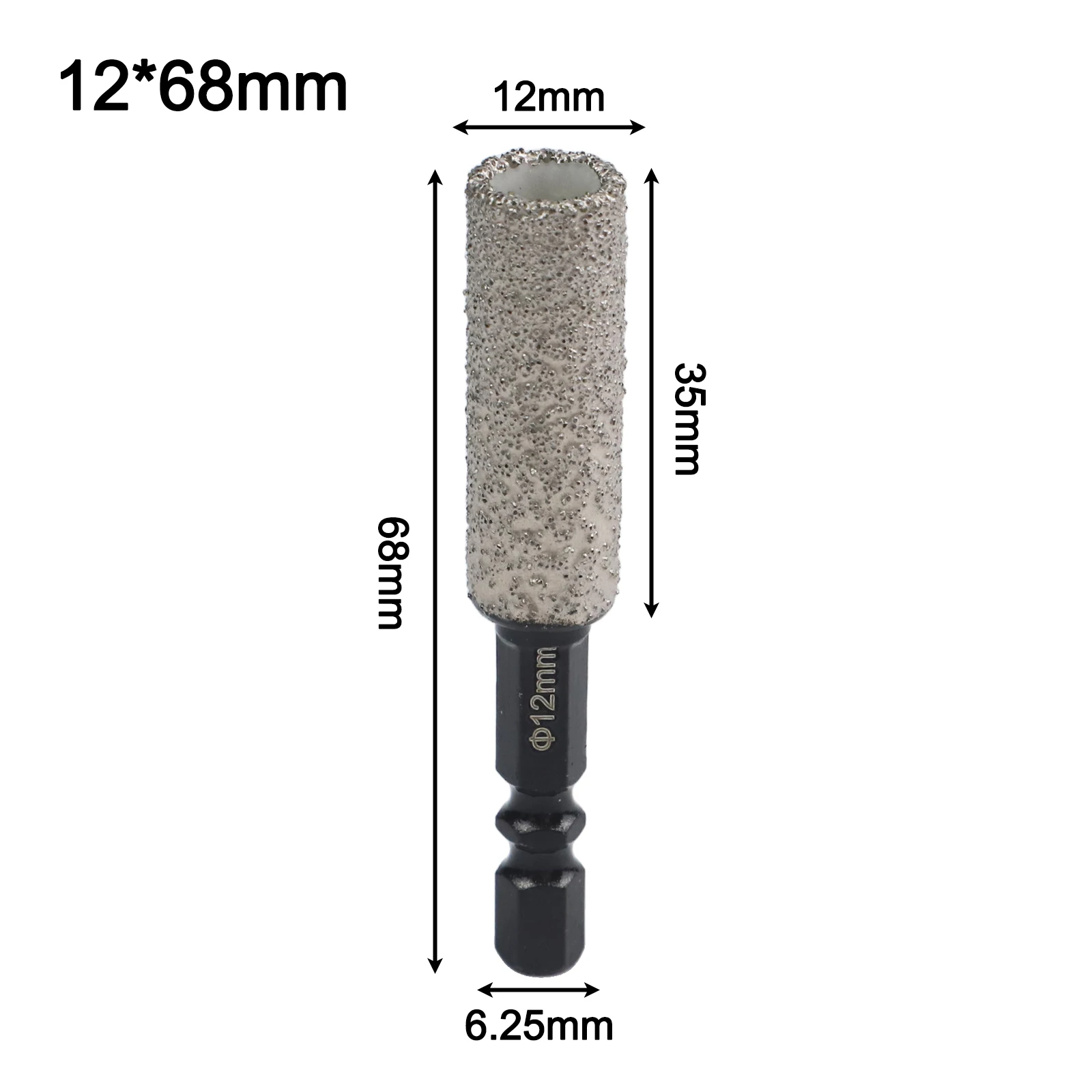 DAZZLEEX Сухое сверло для плитки 6-12 мм