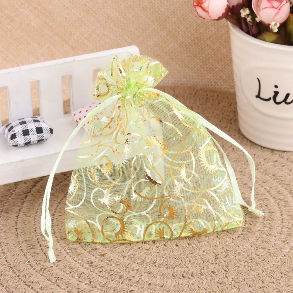 

Подарочные пакеты из органзы с рисунком ресниц