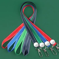 10 pcs high quanlity thicken mixed colors lanyards straps badge holder diy hang rope lanyard students nurse girl exhibition tool