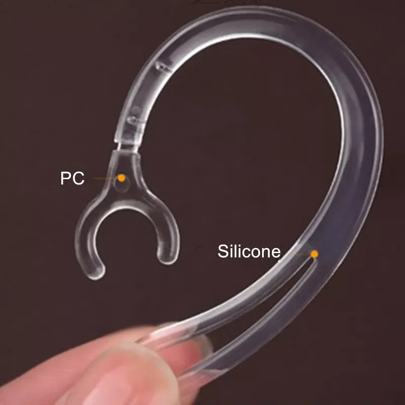 

6mm 7mm 8mm 10mm Bluetooth Earphone Transparent Silicone Earhook Loop Clip Headset Ear Hook Replacement Headphone Accessories