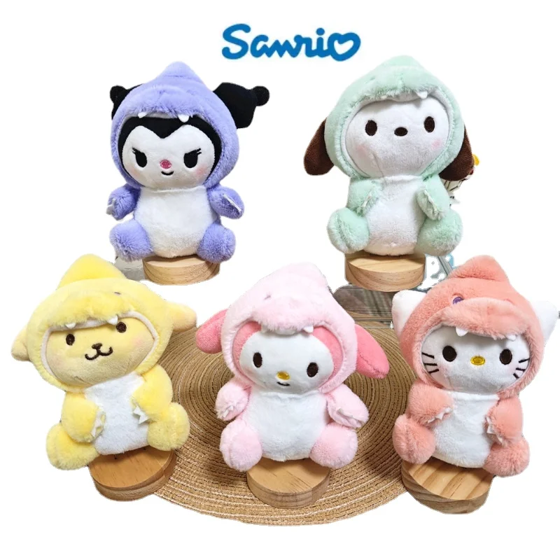 

New Hat Style Sanrio Cute Plush Toy Keychain Doll Pendant MyMelody Ragdoll Cartoon Doll Female Bag Pendant Children's Gift