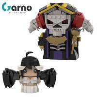 garno anime overlord ainz urgong albedo brickheadz action figure block construction set for boy assembling children toys gifts