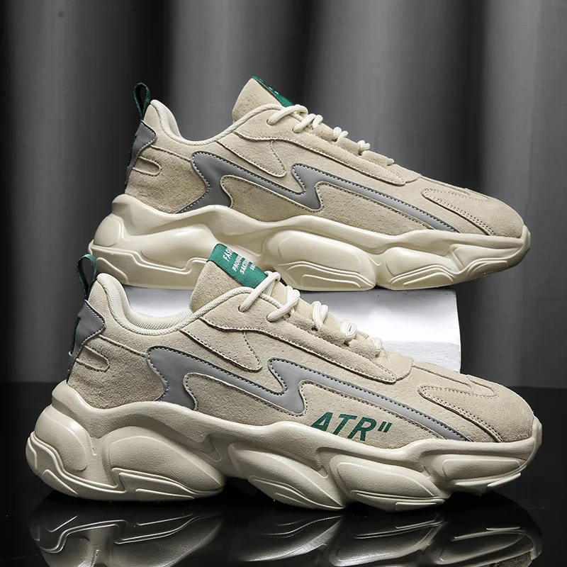 

Мужская обувь, новинка, модные кроссовки на массивной подошве, весна 2023, повседневная спортивная обувь для бега, молодежная уличная трендов...