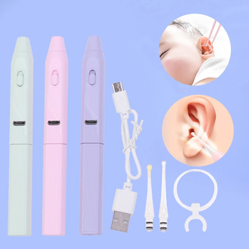 

1 Набор, детский инструмент для удаления ушной серы, светящаяся ложка для ушей