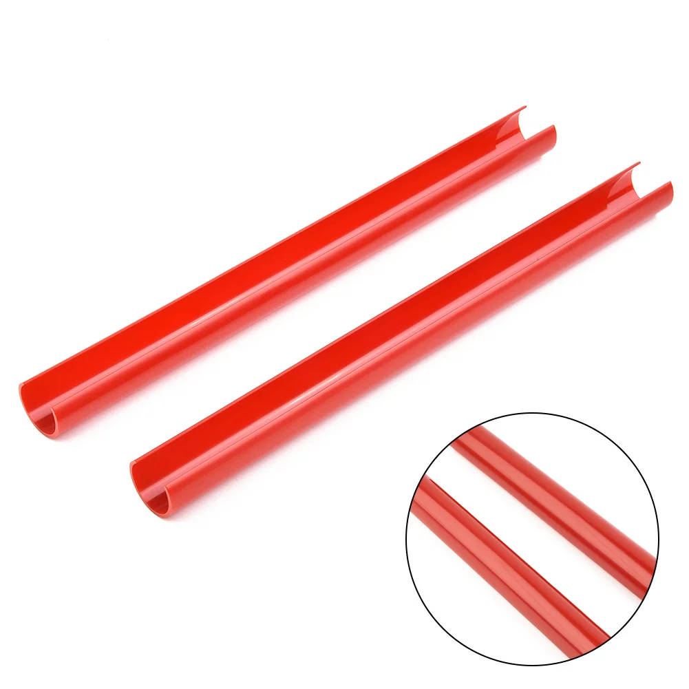 

For BMW 1 2 3 4 Series Grille Trim Strips Front Parts Pipe Red 2Pcs ABS