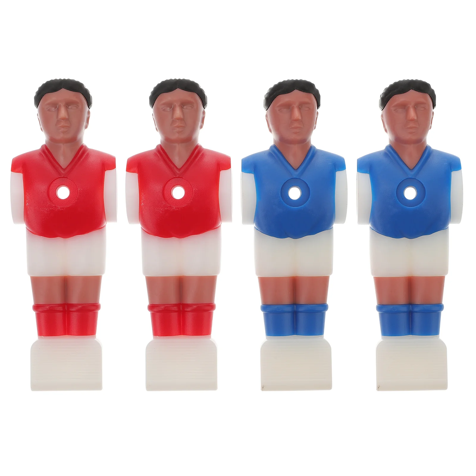 

4Pcs Rod Foosball Soccer Table Football Men Soccer Games Replacement Parts Figure for DIY Craft Home Decor ( Red Blue )