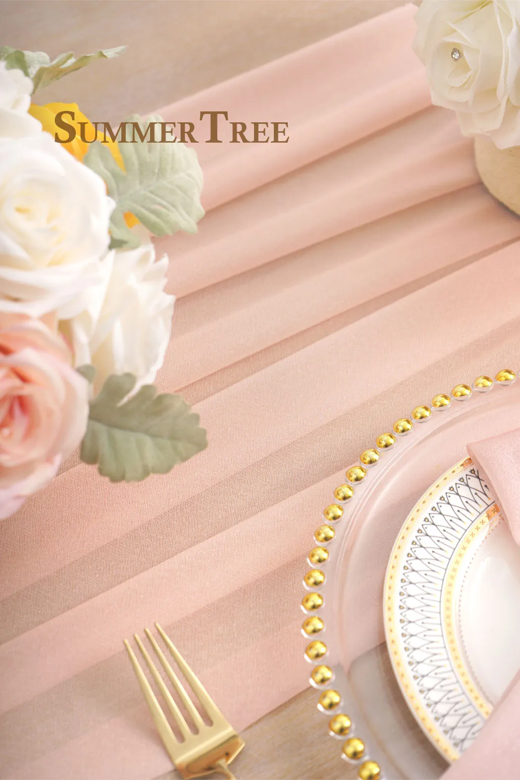 

Драпировка свадебная МINGTIME, 6 метров, шифон, слоновая кость