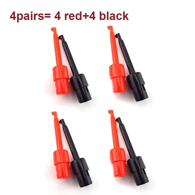 

55 мм одинарный тестовый зажим с крючком, тестовый щуп для электронного тестирования, IC захват, небольшой размер, круглый зажим типа «крокодил», тестовый зажим с крючком