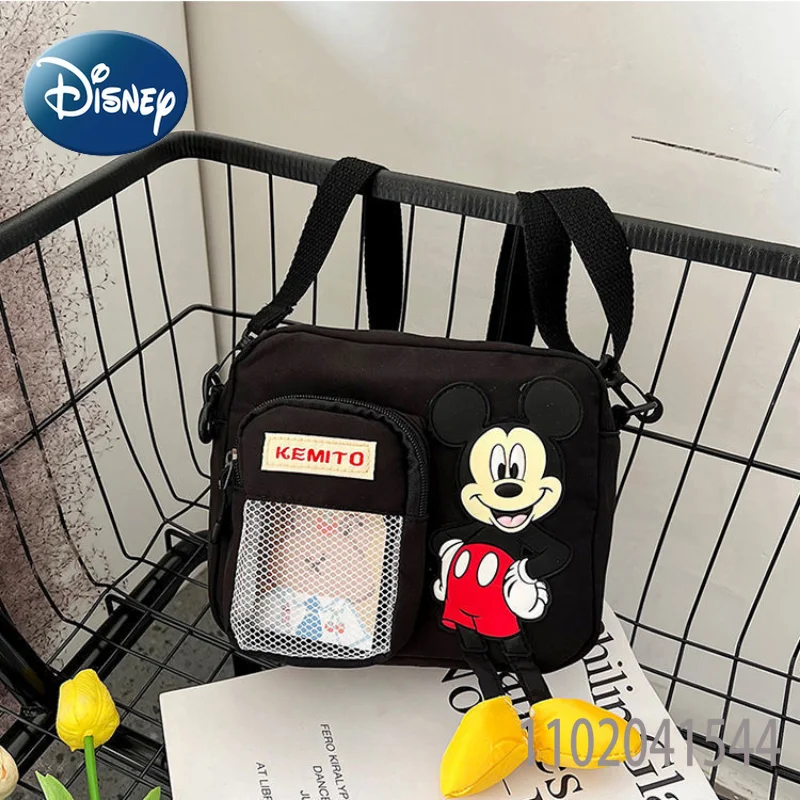 Disney Shoulder Bag for Girls Crossbody Bag Mickey Mouse Durable Canvas Crossbody Side Bag Female Cute Luxury Free Shipping