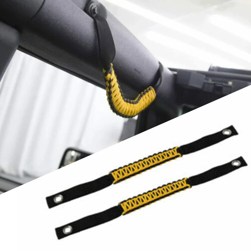 

Автомобильный аксессуар рулонные ручки для захвата Простая установка черный и желтый Прямая замена дверных аксессуаров Высококачественны...