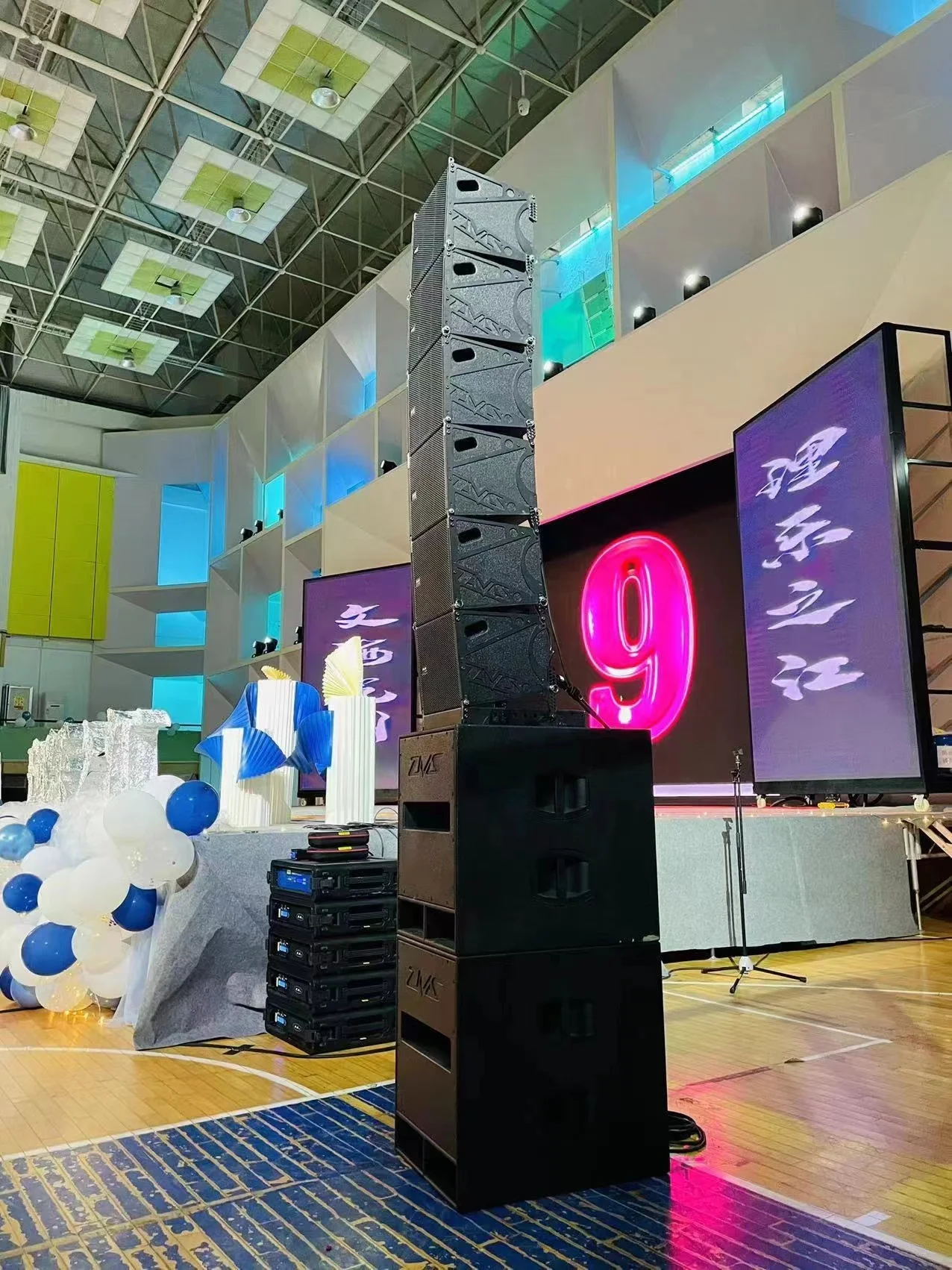 Фото Высококачественная акустическая система ZMS Audio V5 Line Array с неодимовыми динамиками для профессионального аудио, видео и освещения №3
