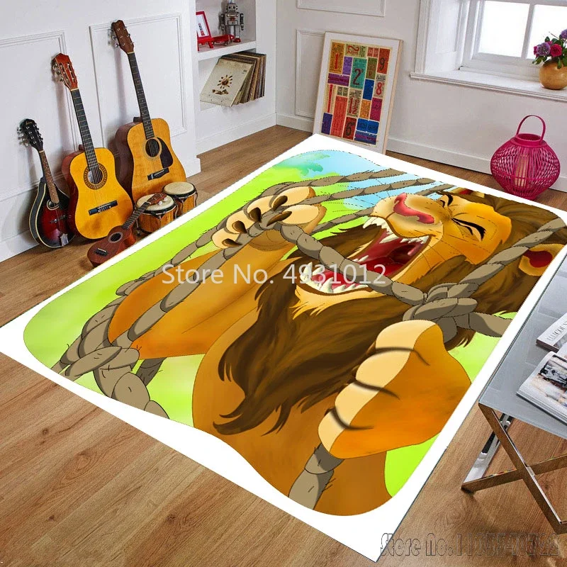 Ковер Disney Cute Simba Lion King Friends ковры 80x120 см декор для ванной комнаты детский напольный