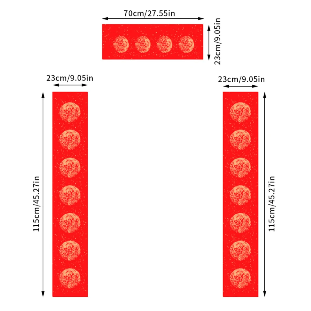 

5 Pairs Couplets Set Banners Chinese New Year Thicken Door Sticker Paper DIY Spring Festival Decoration Type 5