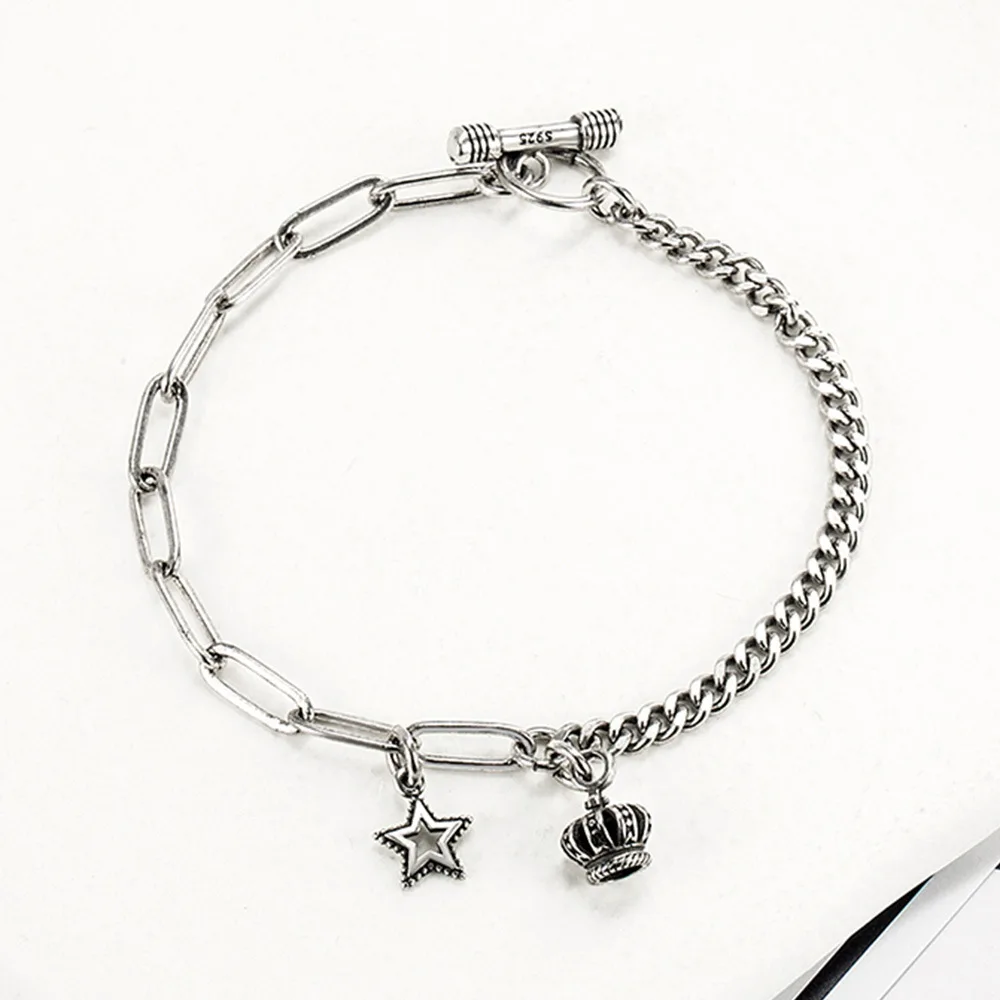 

Star and Crown Women's Bracelets on Hand Trendy Woman Jewelry 2022 Valentine's day Gift Female Accessories with Free Shipping