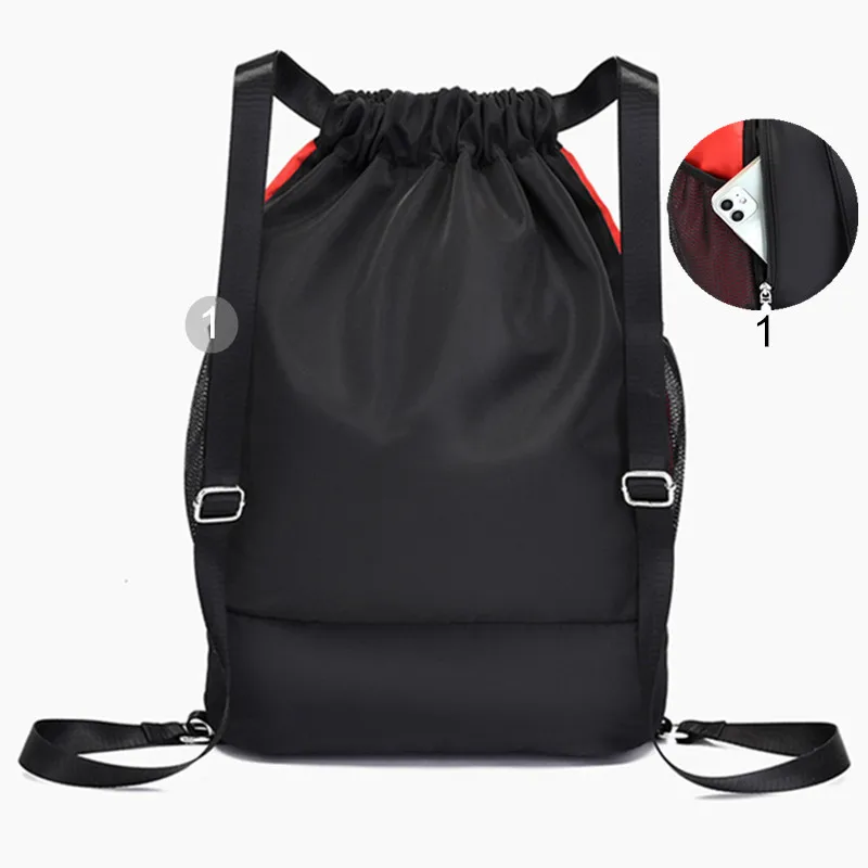 Women's Gym Bags For Men Clothing Rucksack Fitness Accessories Drawstring Basketball Weekend Travel Shoe Pocket Sports Female