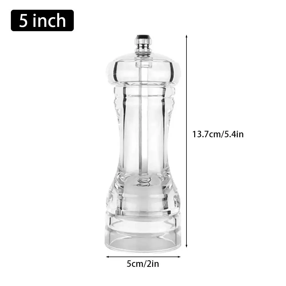 

Прозрачная акриловая мельница для перца 4/5/6 дюймов