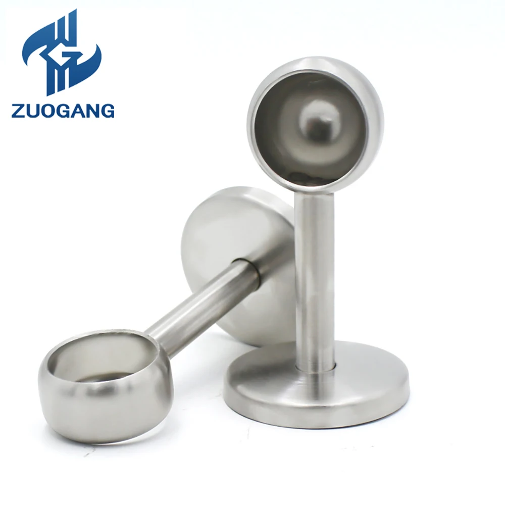 

1pcs Stainless Steel Closet Rods Round Tube Pipe Support Brackets Flange Base Fixed Drying Hanger Wardrobe Accessories Furniture