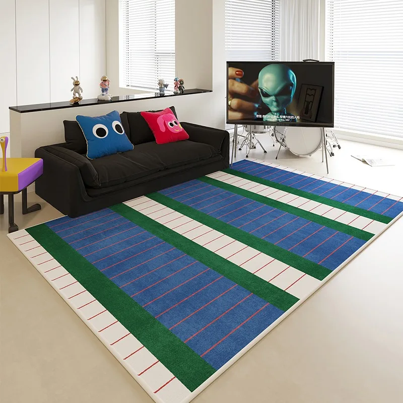 Декоративный ковер цвета допамина для гостиной, минималистичные геометрические коврики для спальни, детский ковер, легко уходовать коврик для гардероба