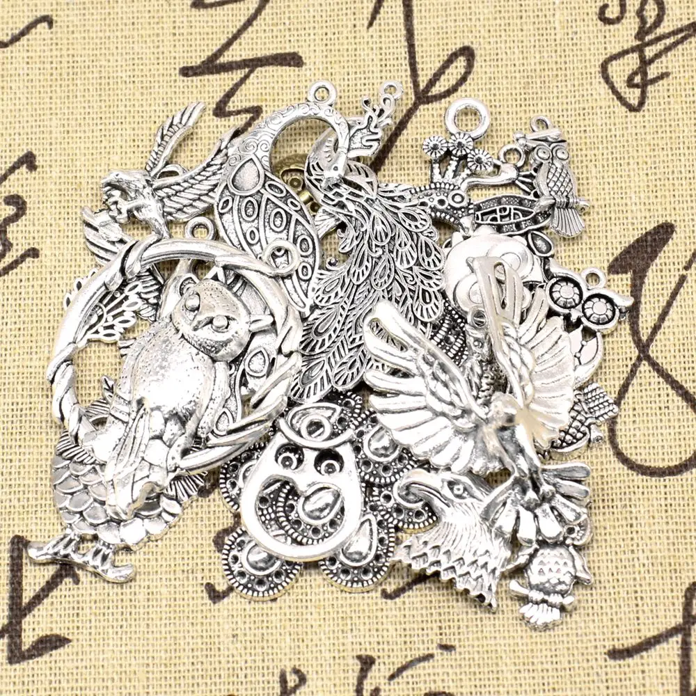 

Owl Eagle Peacock Charm For Making Jewelry Bracelet Pendant For Necklace Hobbies And Crafts Materials