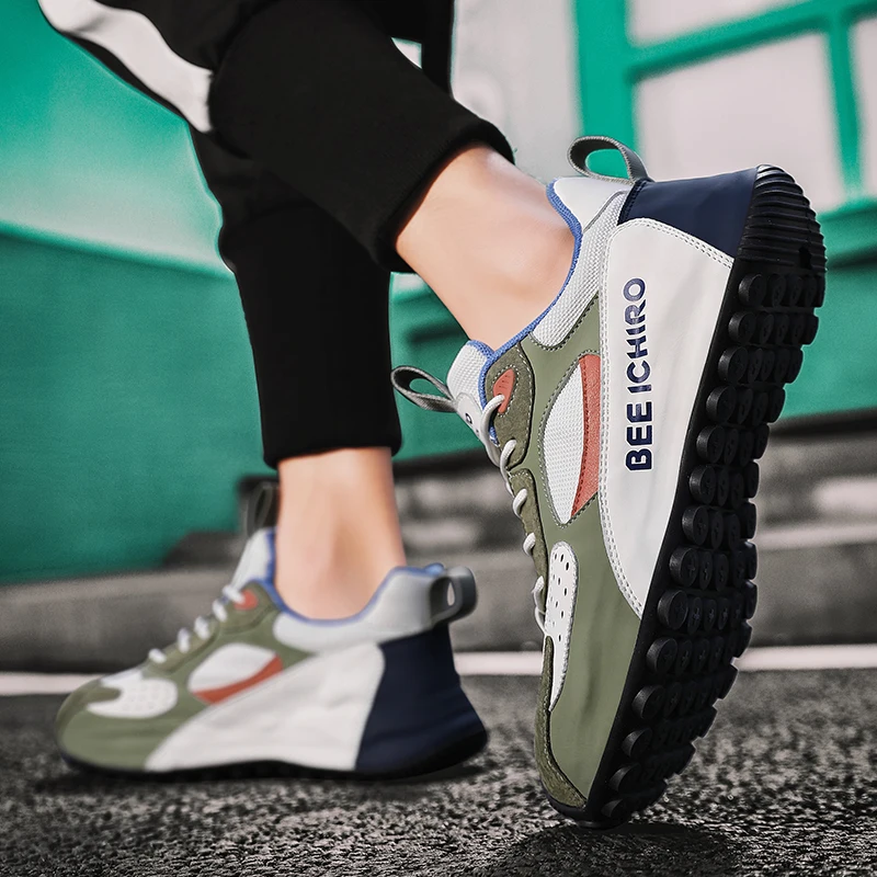 Men's Golf Shoe Mesh Breathable and Comfortable Outdoor Lawn Shoe Men's Fashion Golf Shoe