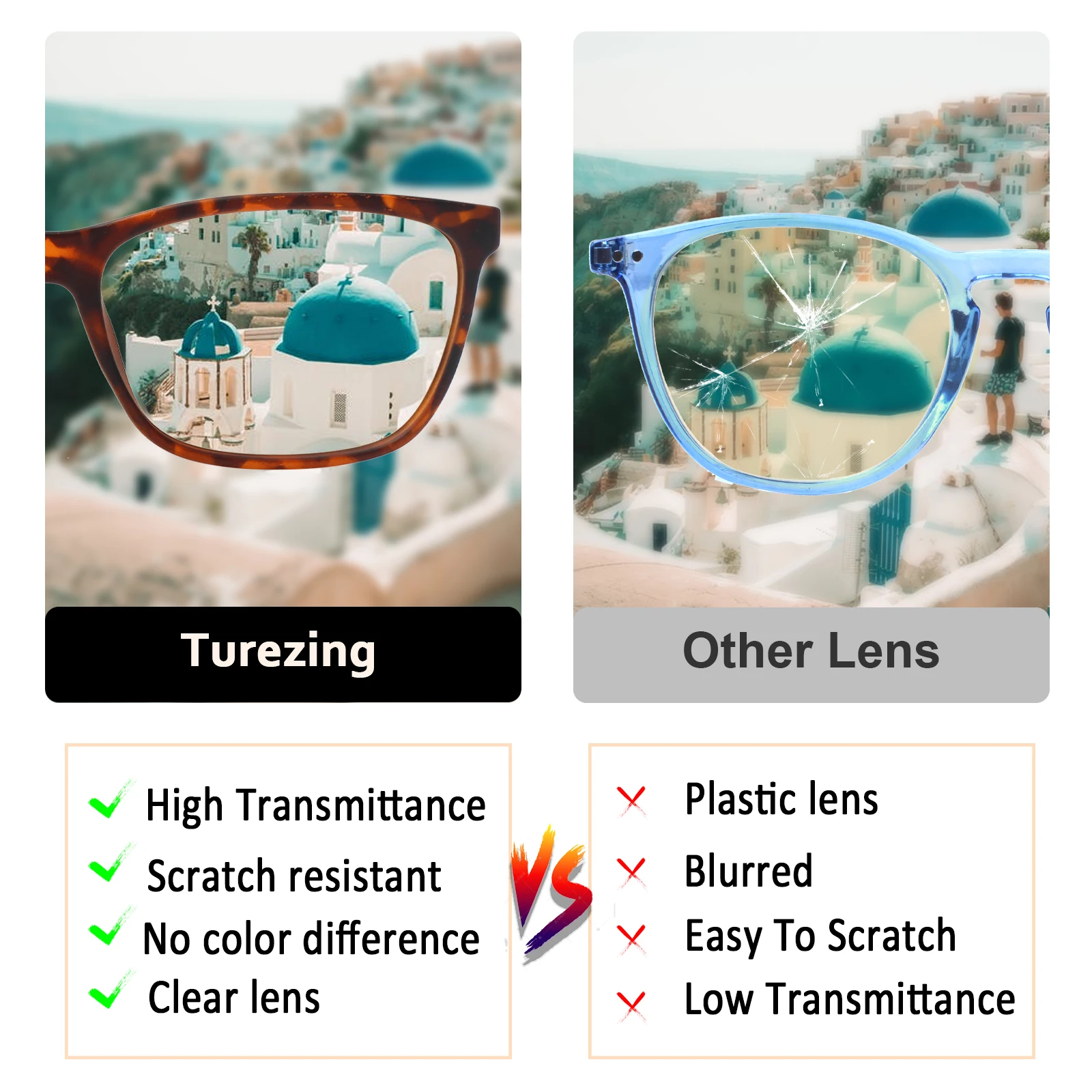 Turezing очки для чтения мужчин и женщин с пружинной петлей модные