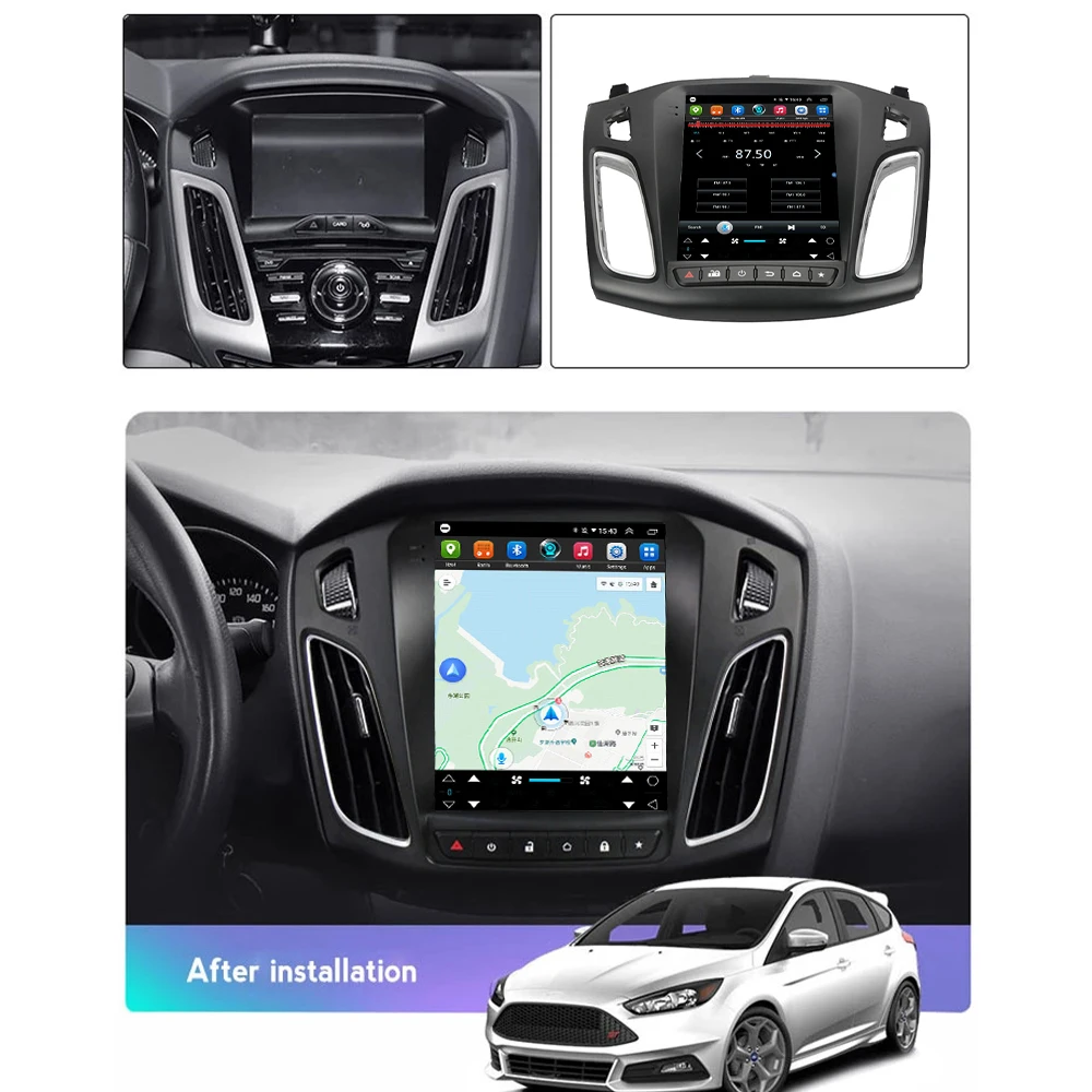 Автомобильный беспроводной Bluetooth-радиоприемник Carplay 8G + 128GB 2Din Android 10 видеоплееры