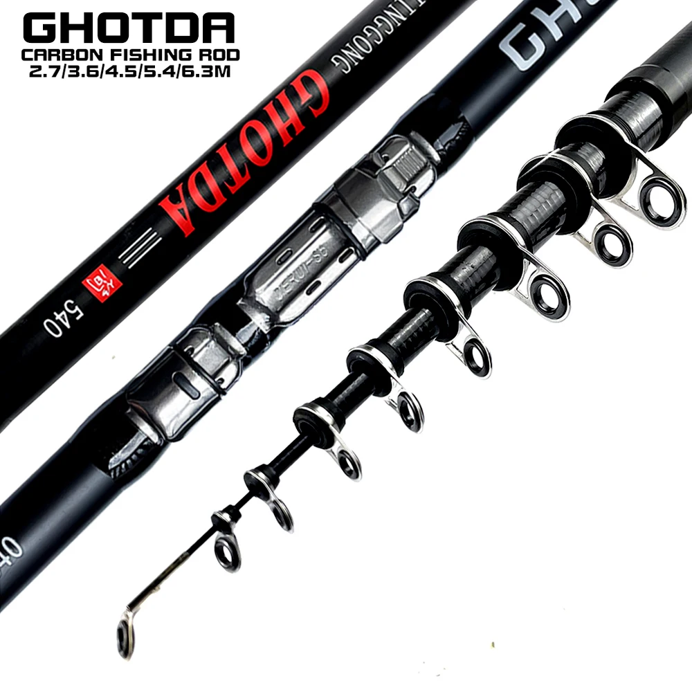 

Carp Baitcasting Spinning Rock Fishing Rod 5 6 7 9 11 Section 4.5-6.3m W.T 5-20g Fast Ultralight Hand Pole Fishing Tackle Pesca