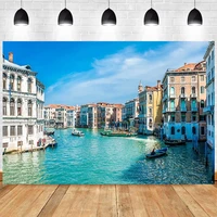 water city town venice backdrop happy birthday party holiday natural photography background photo banner