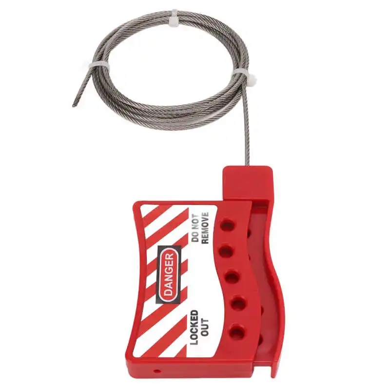 

Lockout Tagout Cable Lock Stainless Steel Adjustable Cable Lockout for Industrial