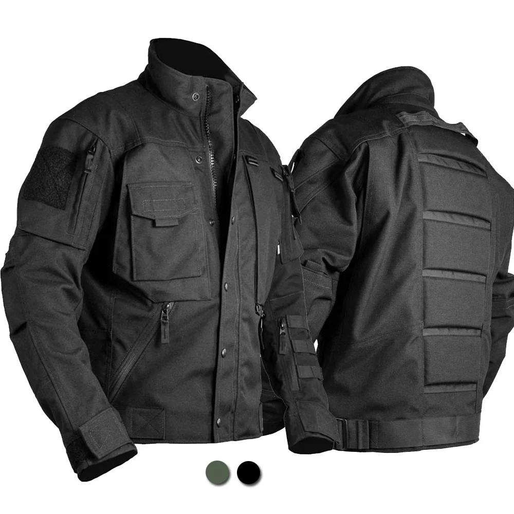 

Tactical Jacket Men Military Multi Pocket wear-resisting Cargo Jackets Special Agent Outdoor Combat Army Police Coats waterproof