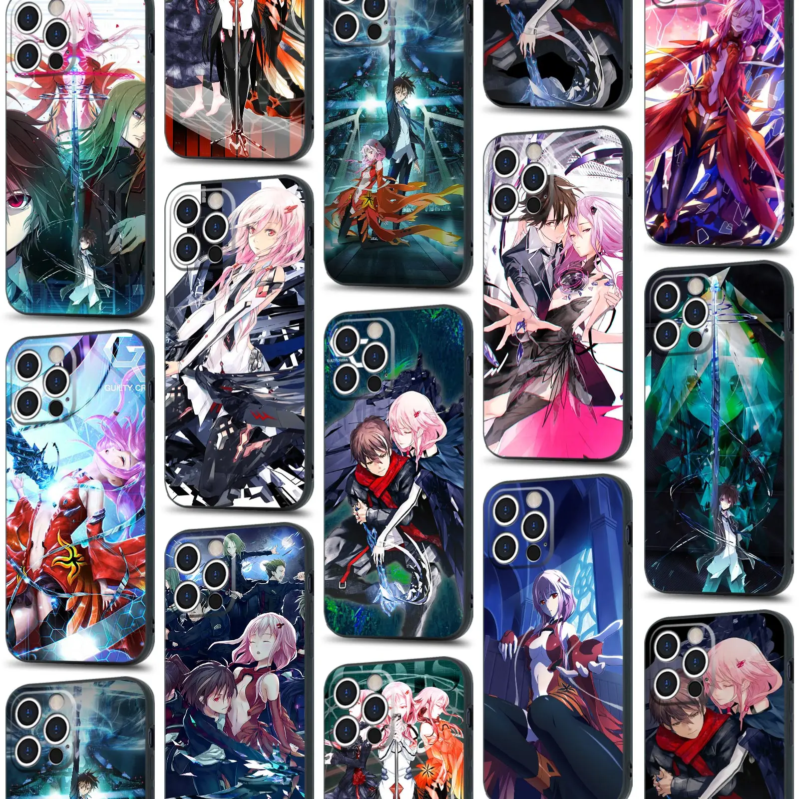 Мягкий силиконовый чехол Guilty Crown Shu and Inori для iPhone SE 6s 7 8 Plus X XR XS 11 12 13 Mini Pro Max - купить