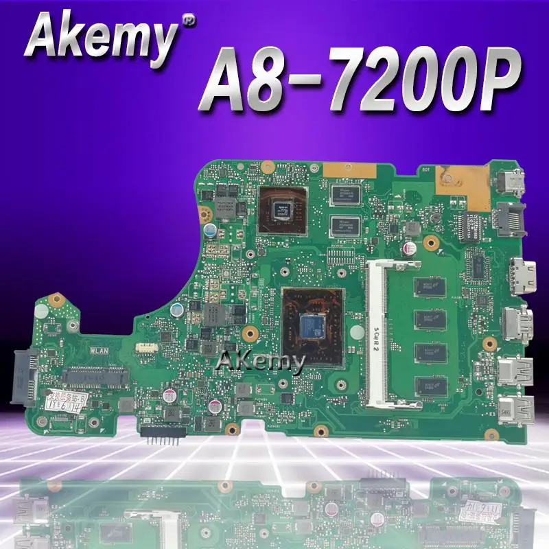 

Материнская плата для ноутбука Akemy X555DG X555YI, для Asus X555D A555D X555DG X555Y K555D, материнская плата, фонарь, 4 Гб ОЗУ