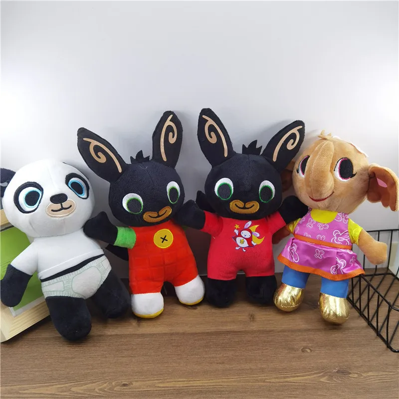 

Bing Rabbit Plush Toy 25~37cm Rabbit Panda Ant Elephant Mascot OPP Cotton Stuffed Children's Cartoon Kawaii Doll Birthday Gift