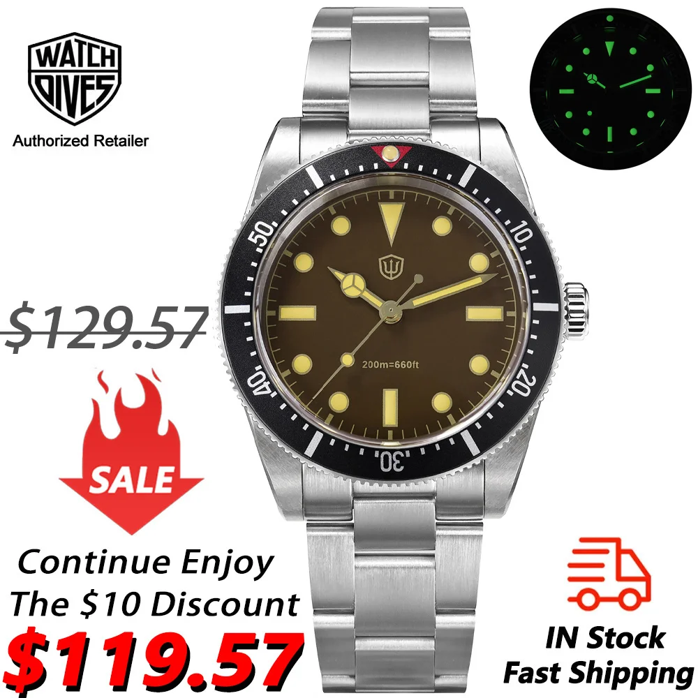 Watchdives WD7922 BB54 Часы VH31 Кварцевый механизм с сапфировым стеклом 200 м