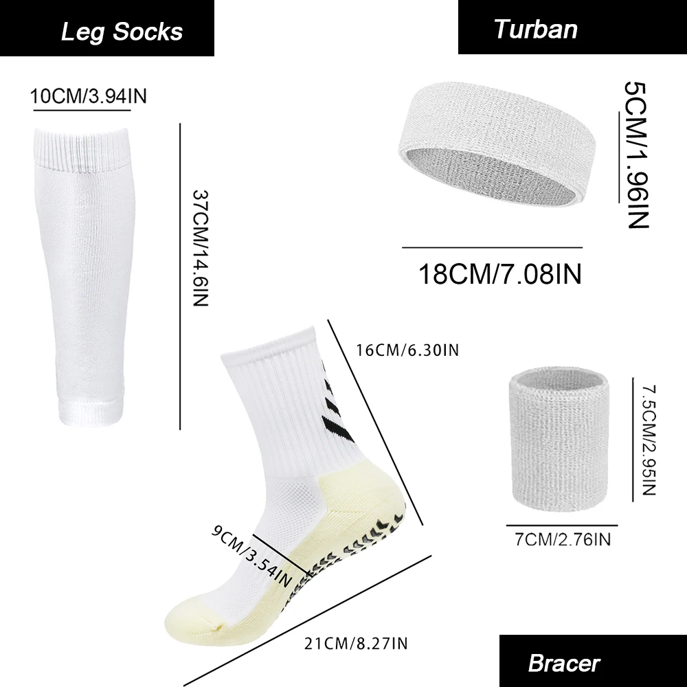 Набор Из 4 Профессиональных Тренировочных Носков Унисекс Футбольные Носки Для