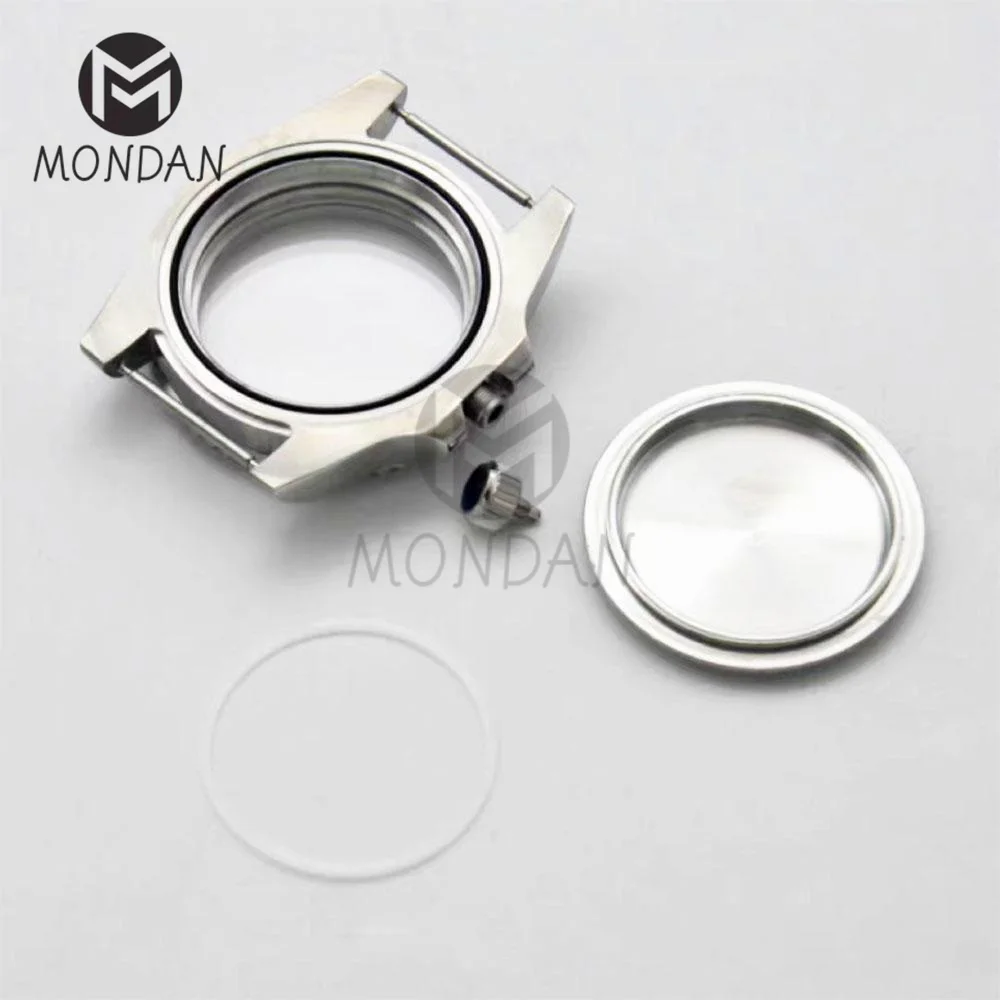MONDAN 40mm Precision Steel Watch Case Watch Accessory Replacement Case Suitable For 8215/2813/NH35a/NH36a Movement