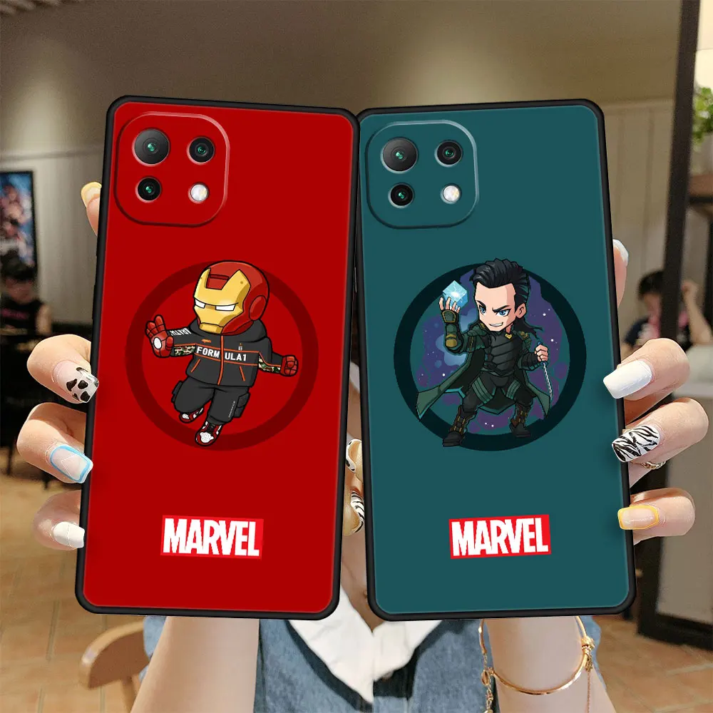 

Cell Avengers Marvel Case Funda for Xiaomi Redmi Mi 11 10T 11T Lite Pro 12 K40 Note K50 12X 11TPro Soft Matte Capinha