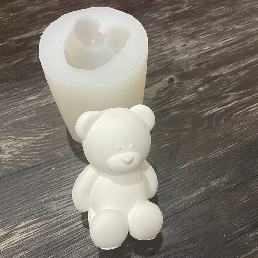 Силиконовая форма в виде медведя 3d-игрушка мини-медведь фотоформа ручной работы