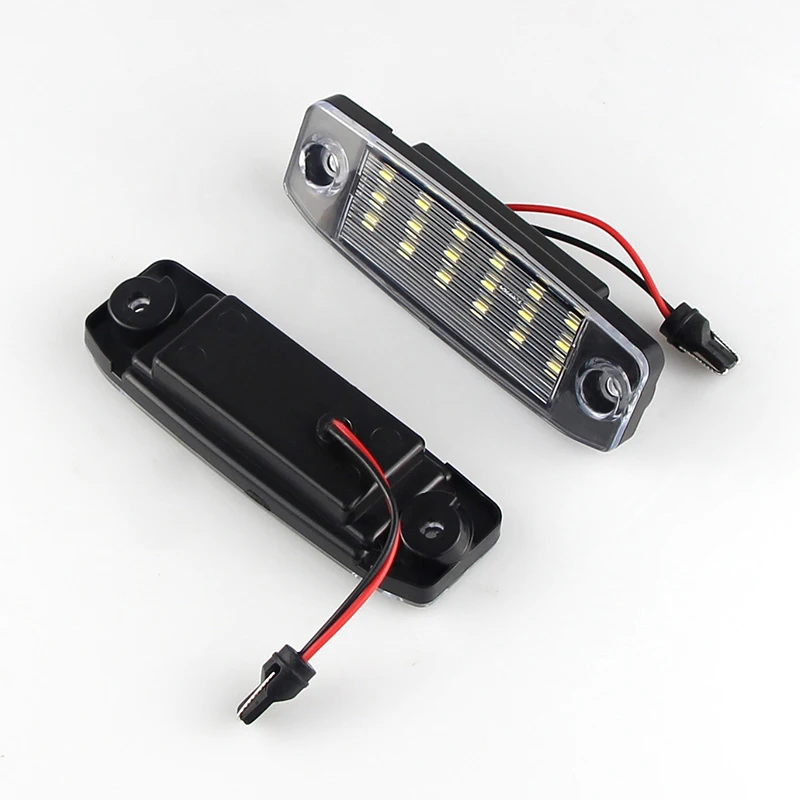 

2 шт. Автомобильные светодиодные огни для номерного знака без ошибок для Kia Borrego 08-14 mohas 08-09 Opirus 02-11 Amanti 07-10 Carens FG RP Sorento XM