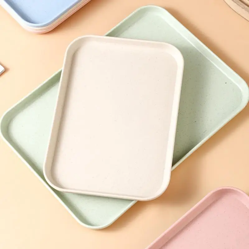 

Nordic Storage Tray Rectangular Food Cake Kitchen Tray Tray Containers Organizer Coffee Table Tea Cup Storage Plate Home Decor