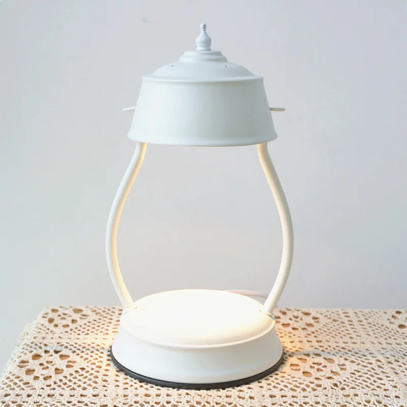 

Retro aromatherapy melting wax lamp ins Korean melting candle light luxury marble small table lamp