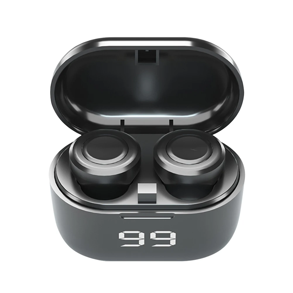 

Wireless Earbuds Half Noise Reduction Low Stereo Earphones Earbuds w/Charging Case Bluetooth-Compatible