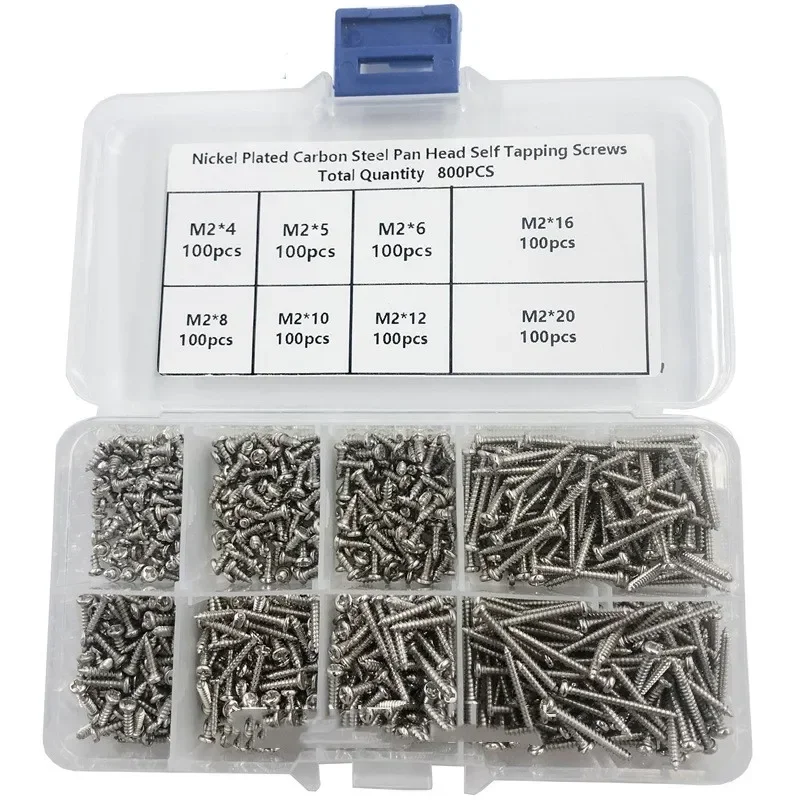 1000 шт. саморезы M2 с потайной головкой