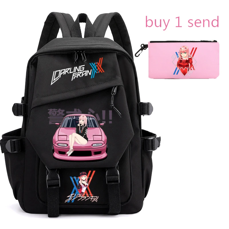 2022 zero two backpack women's men's shoulder bag student backpack ...